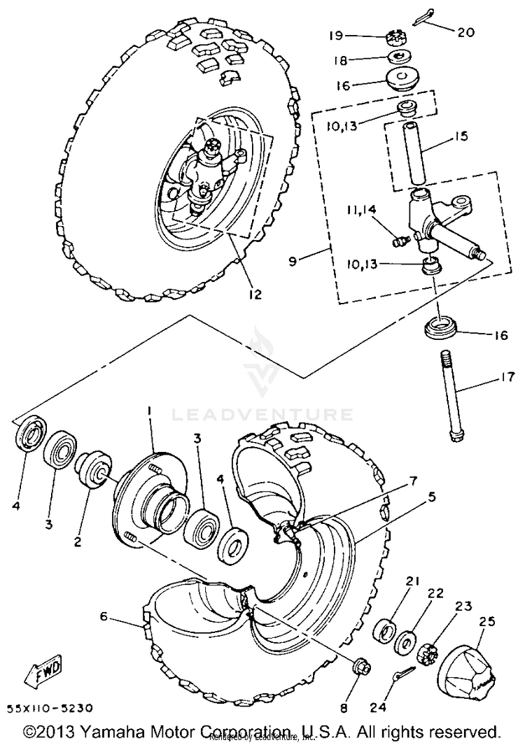Front Wheel Schematic