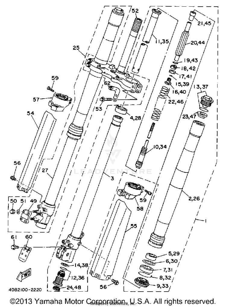 Front Fork Schematic