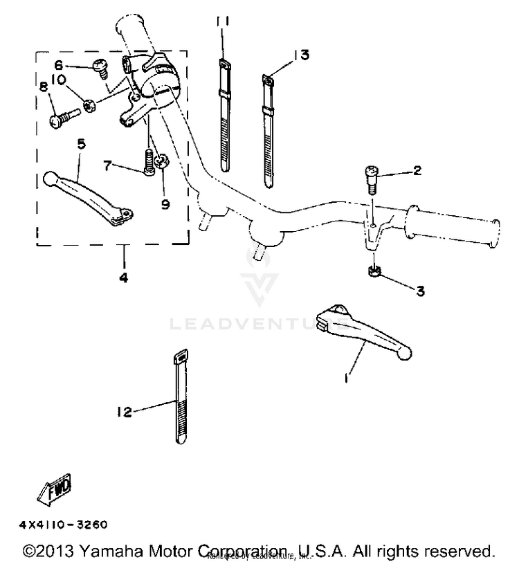 Handle Switch-Lever Schematic