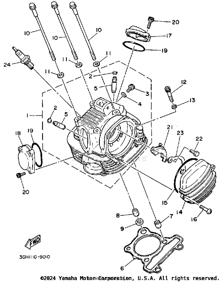 Cylinder Head Schematic