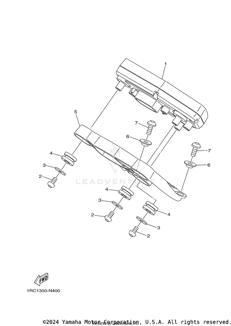 Meter FZ09 CA - FZ09FCGY - 2015 Schematic