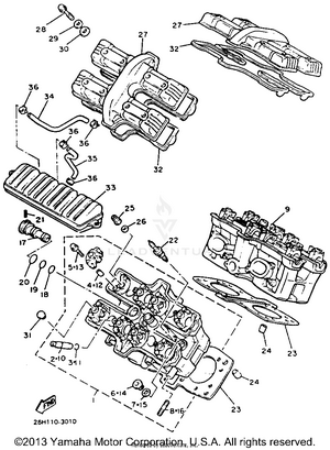 Cylinder Head Schematic