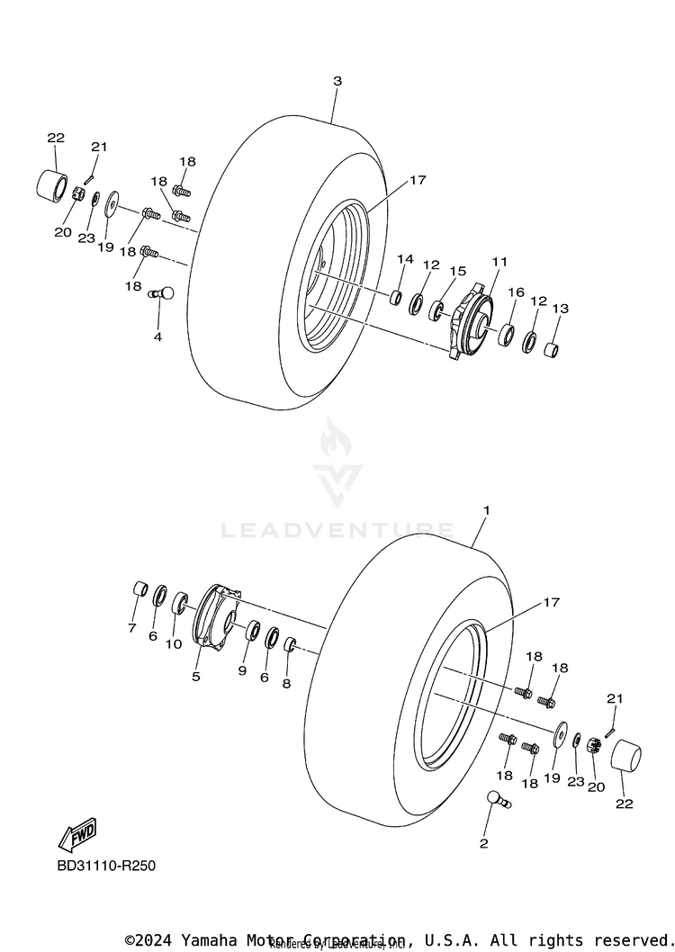 Front Wheel Schematic