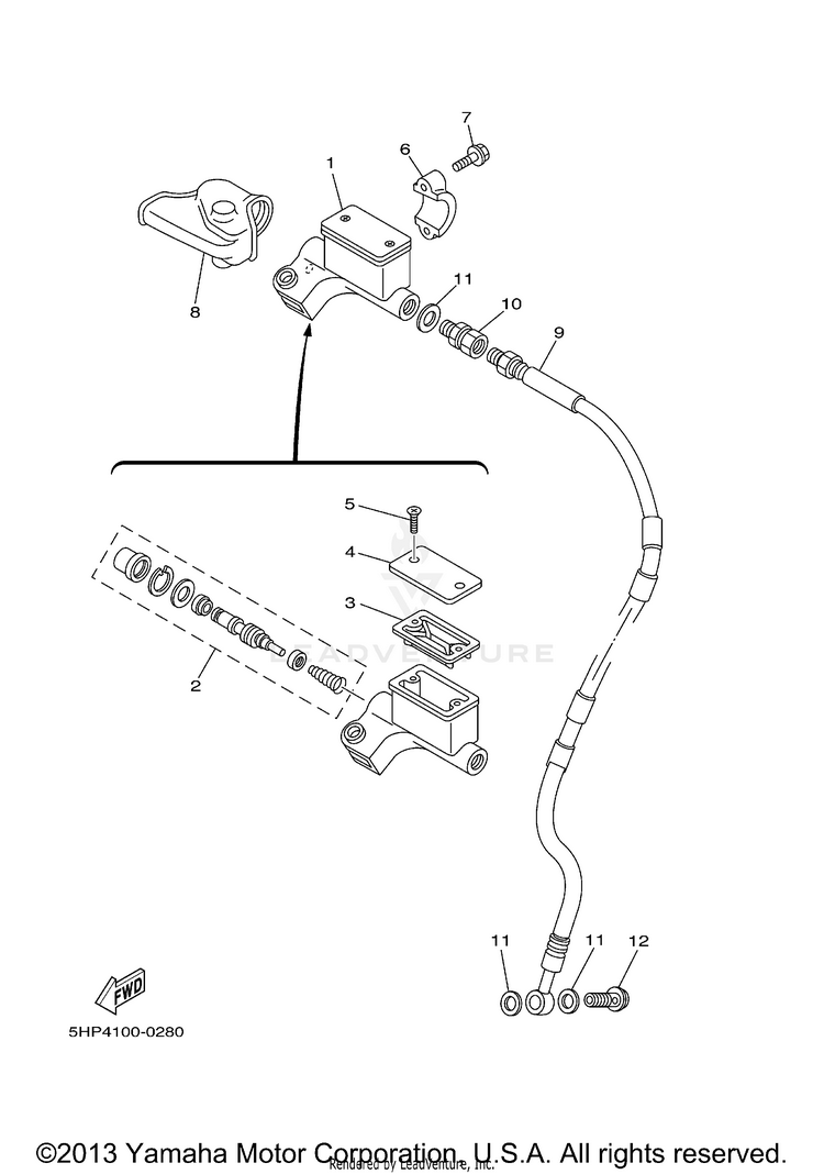 Front Master Cylinder Let Schematic