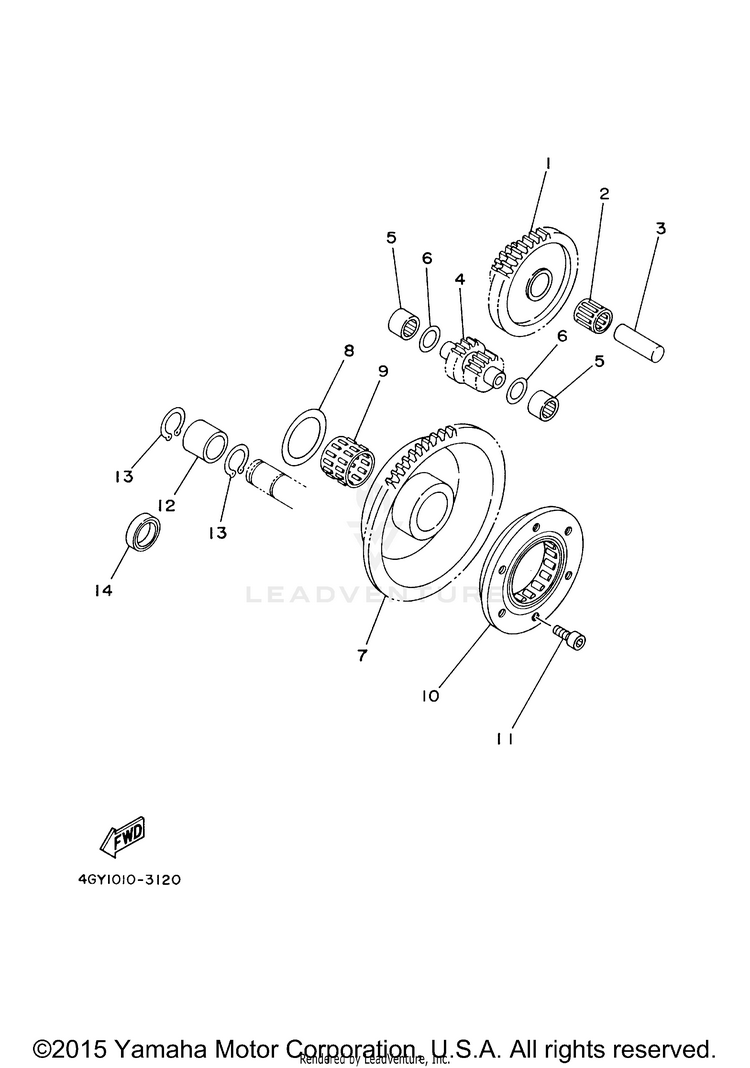 Starter Clutch Schematic