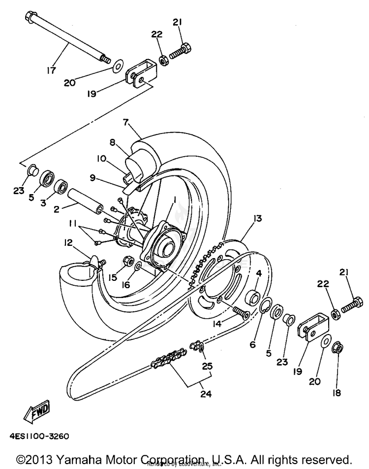 Rear Wheel Schematic