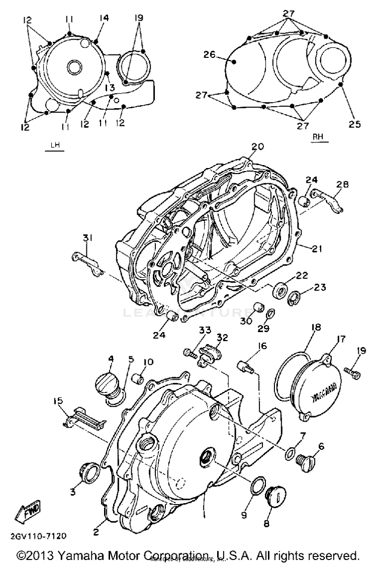 Crankcase Cover 1 Schematic