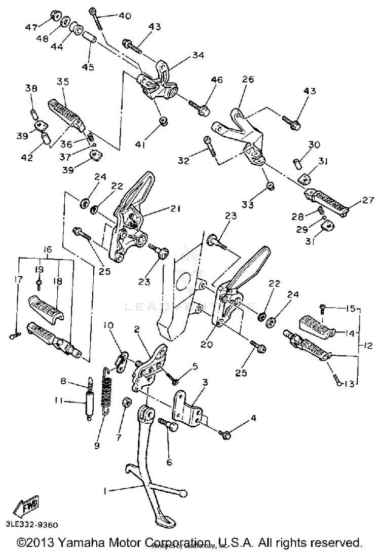 Stand Footrest Schematic