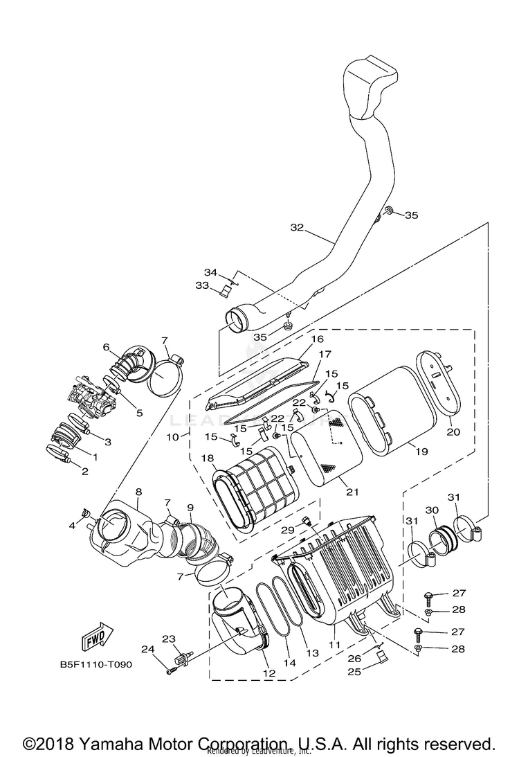 Intake VIKING EPS HUNTER - YXM70VPHJH - 2018 Schematic