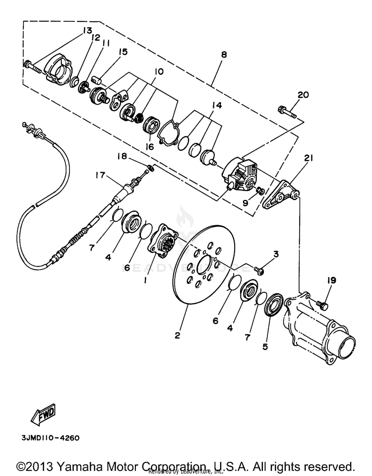 Rear Brake Schematic