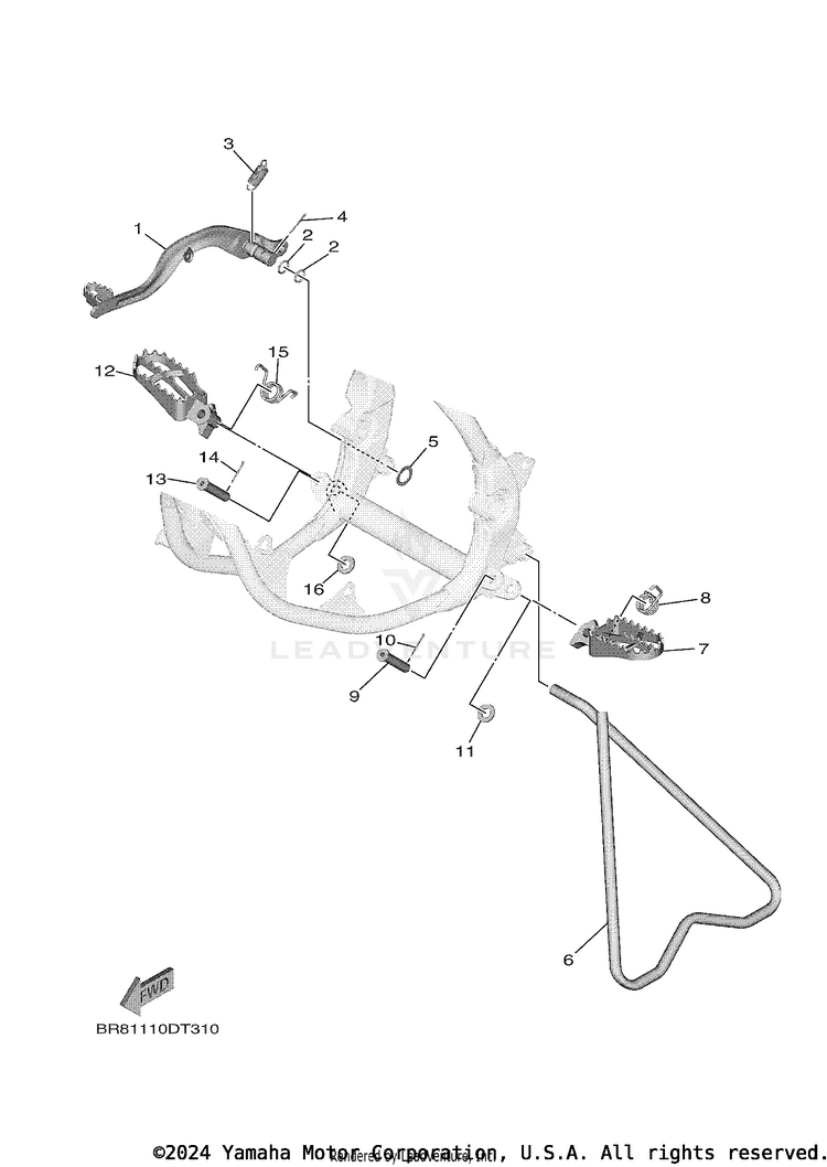 Stand Footrest Schematic