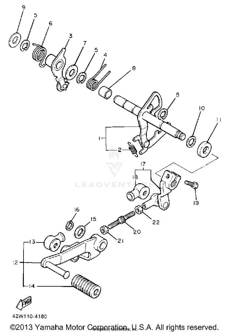 Shift Shaft Schematic