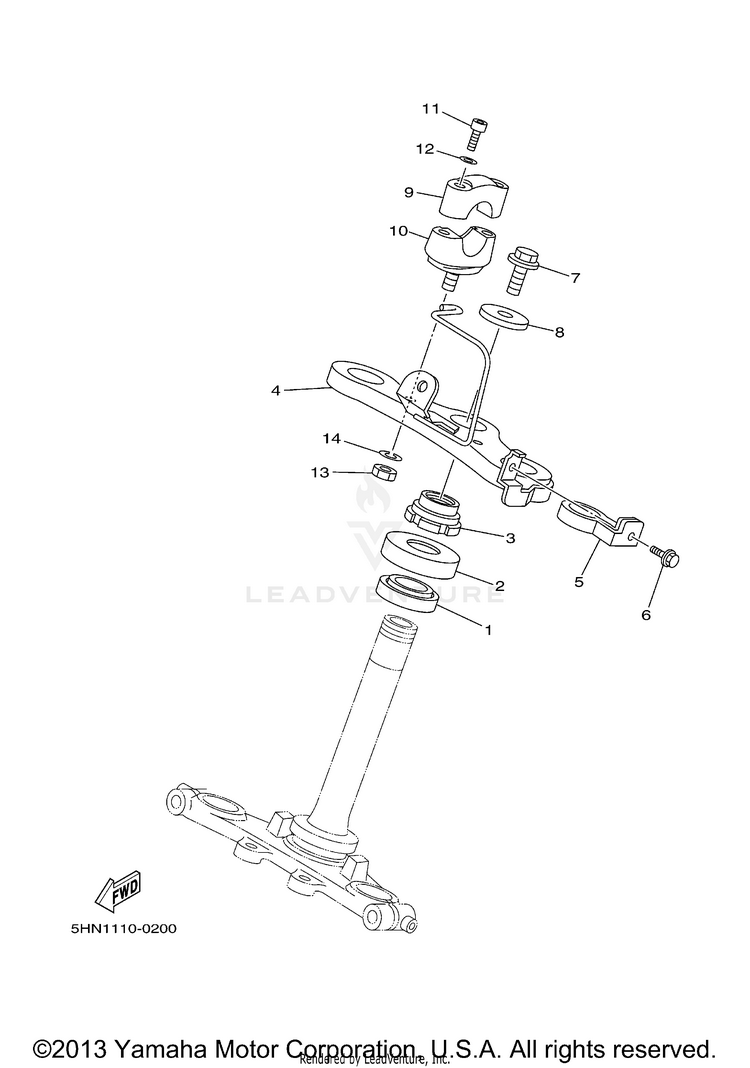 Steering OFF-ROAD - TT90RMC - 2000 Schematic