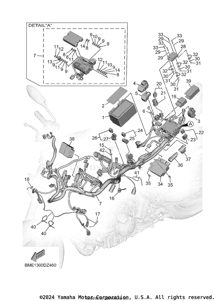 Electrical 1 MT09 - MT09RCB - 2024 Schematic