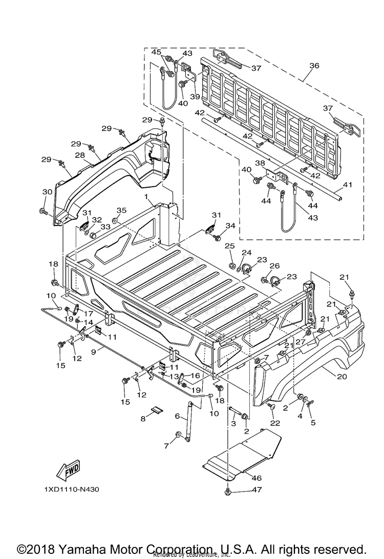 Carrier VIKING 700 EPS HUNTE - YXM700PHEH - 2014 Schematic
