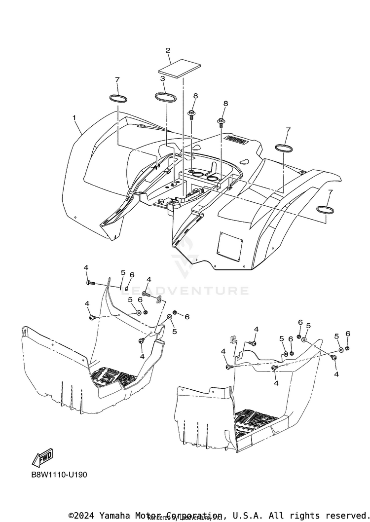 Rear Fender Schematic