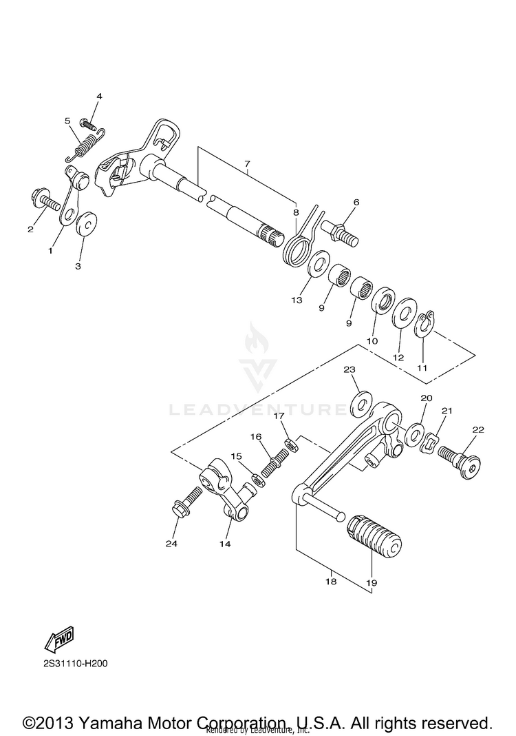 Shift Shaft Schematic