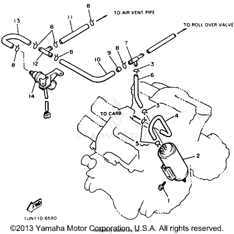 Emission Control Device Schematic