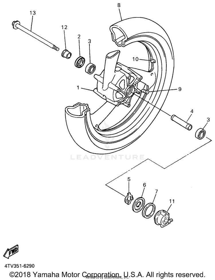 Front Wheel Schematic
