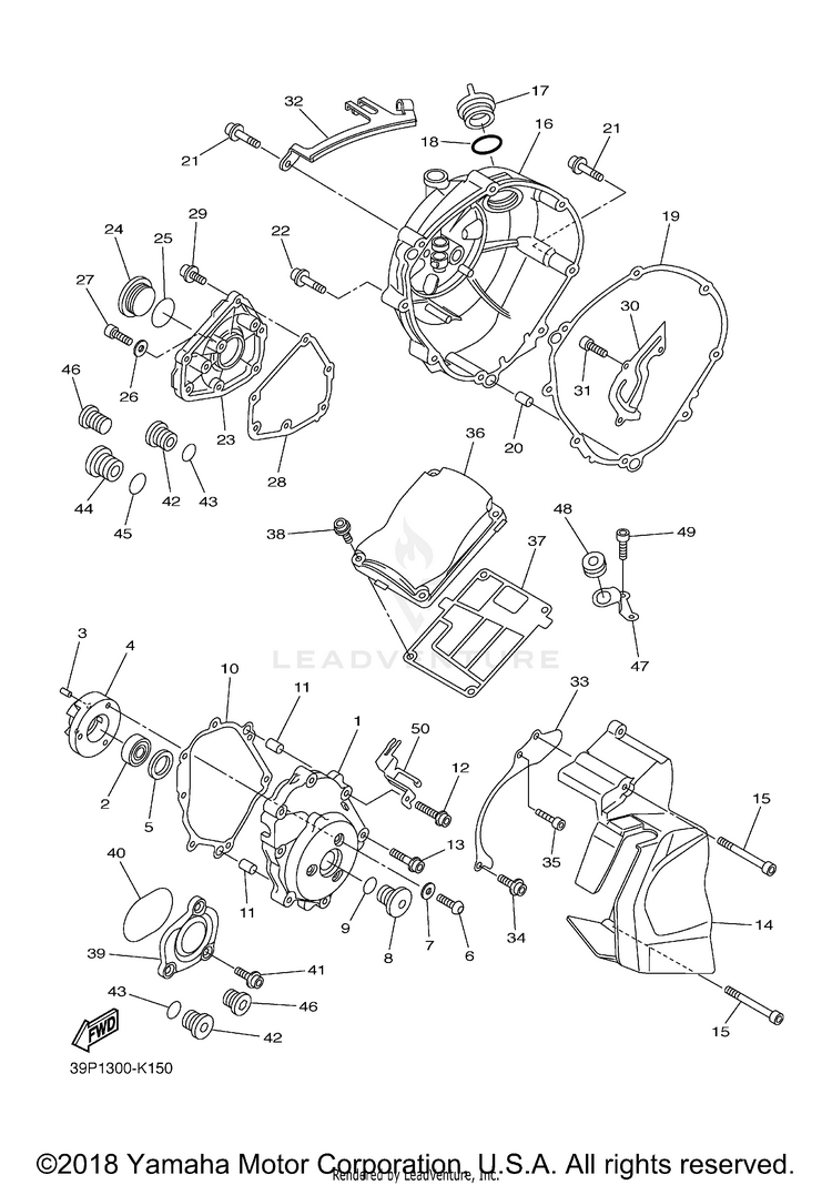 Crankcase Cover 1 Schematic
