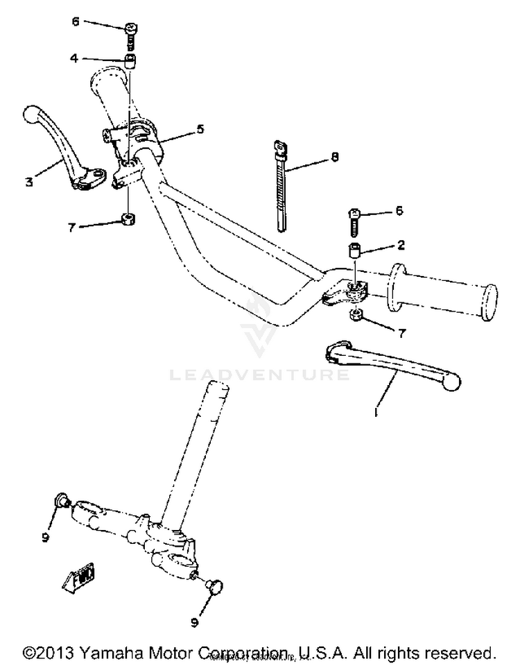 Handle Switch - Lever Schematic