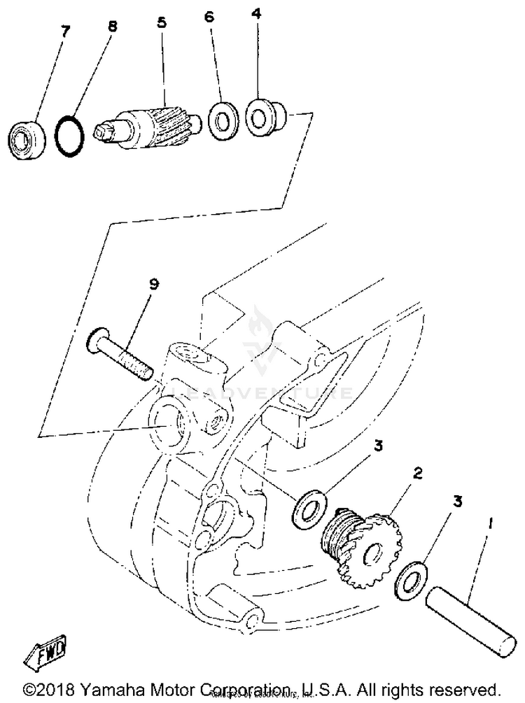 Tachometer Gear Schematic