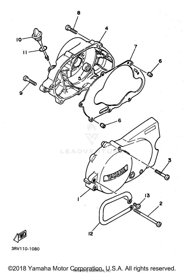 Crankcase Cover 1 Schematic