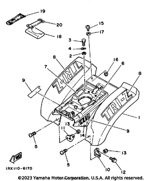 Rear Fender Schematic