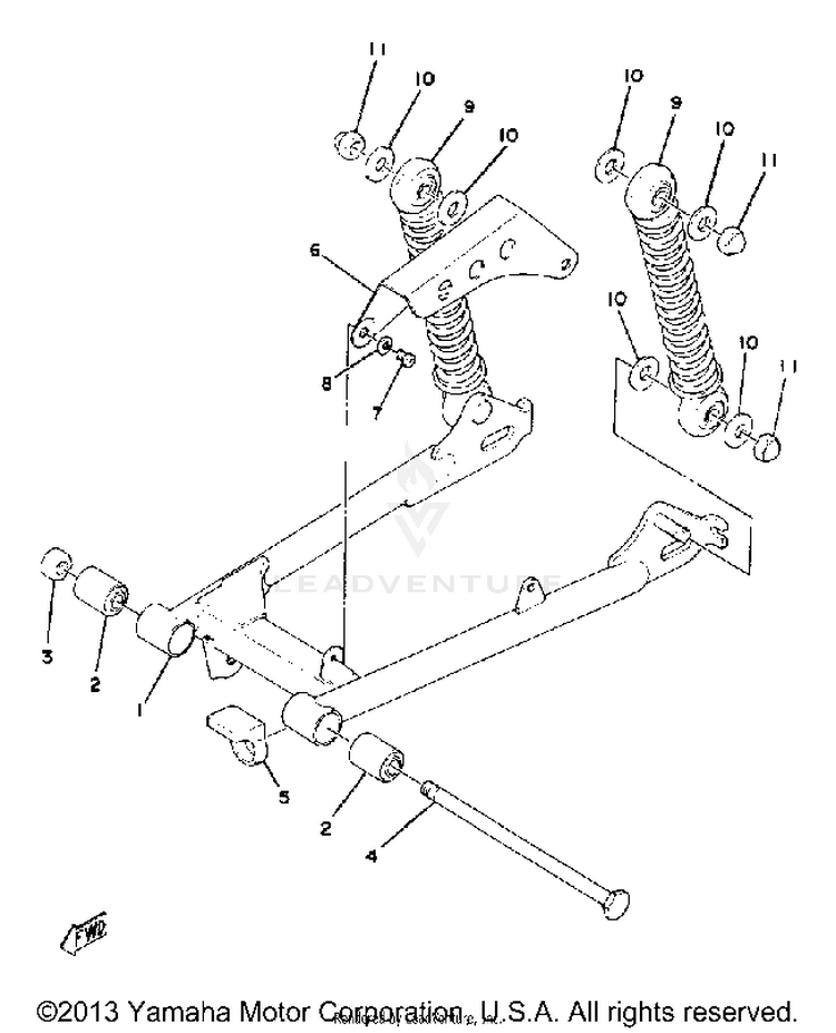 Rear Arm-Suspension Schematic