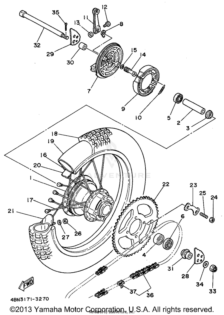 Rear Wheel Schematic
