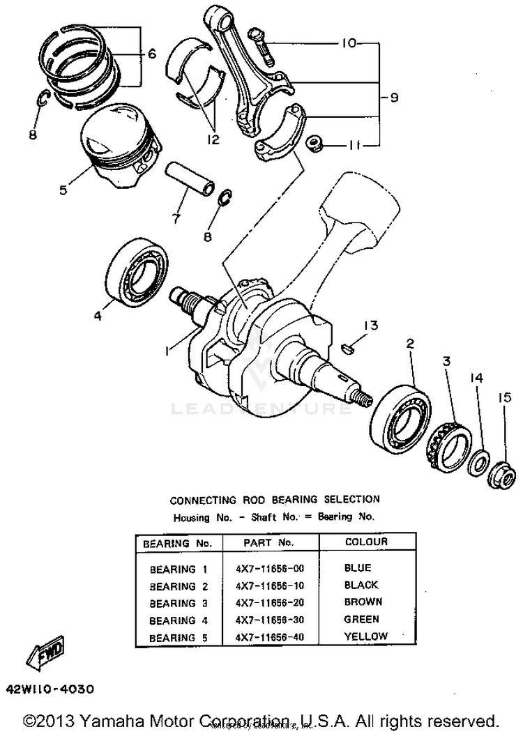 Crankshaft Piston Schematic