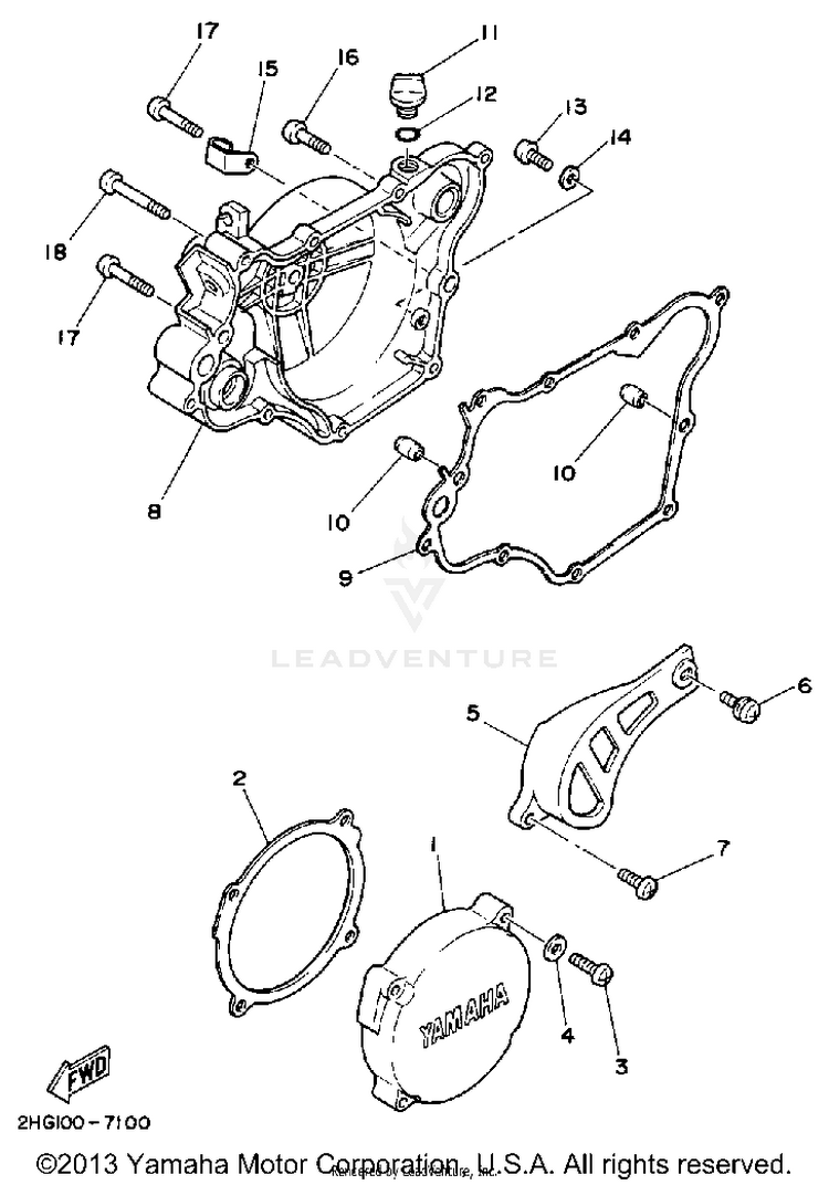 Crankcase Cover Schematic