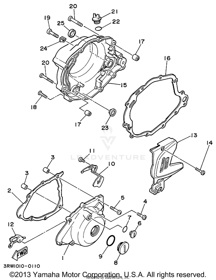 Crankcase Cover 1 Schematic