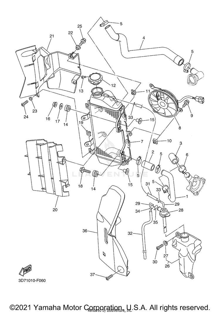 Radiator Hose Schematic