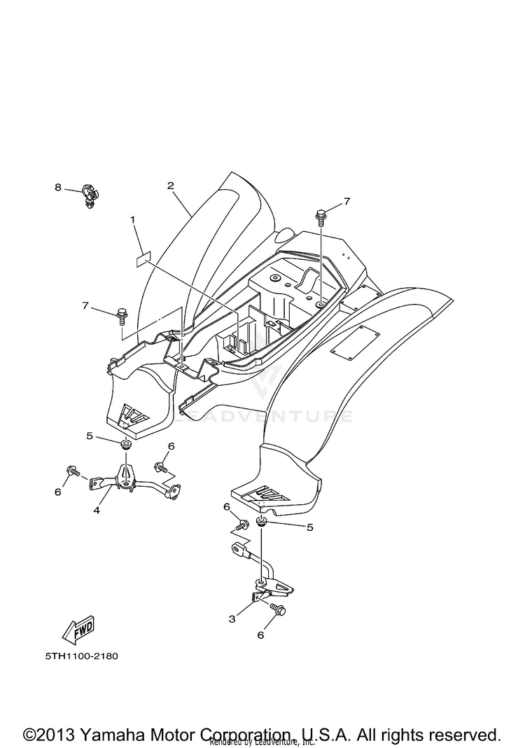 Rear Fender Schematic