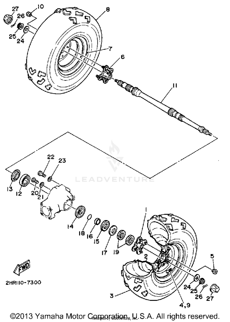Rear Wheel Schematic
