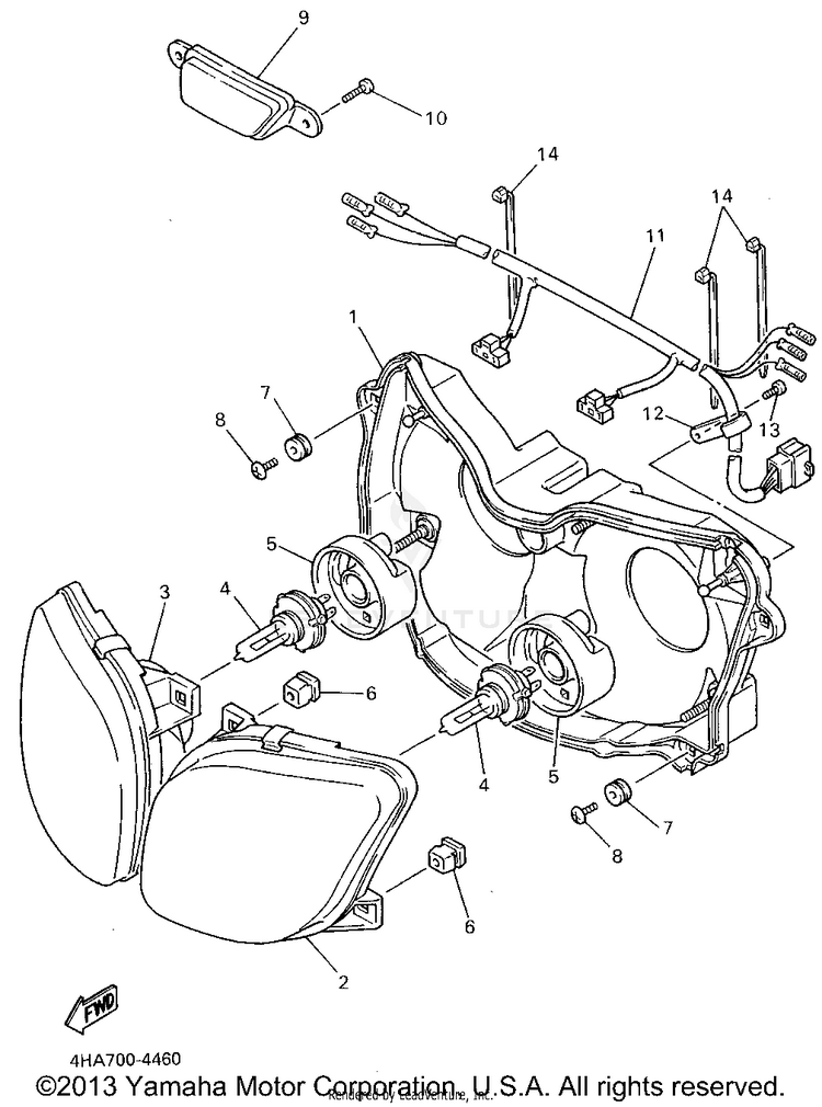 Headlight Schematic
