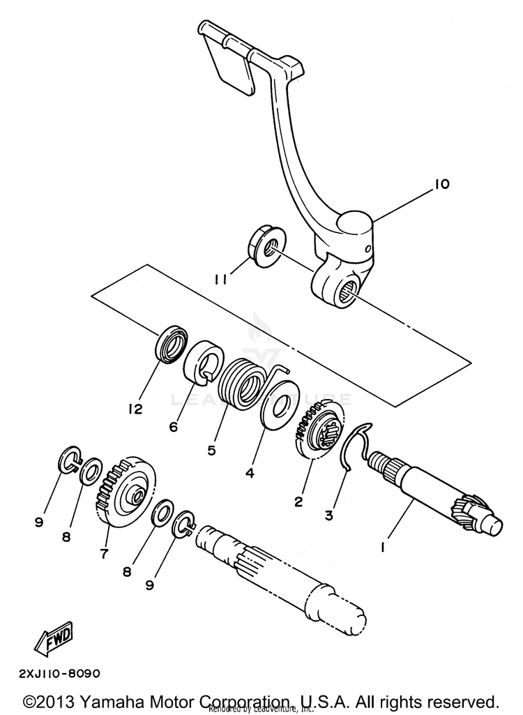 Starter BLASTER - YFS200H - 1996 Schematic