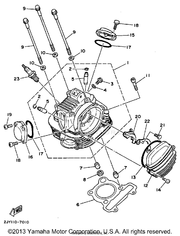 Cylinder Head Schematic