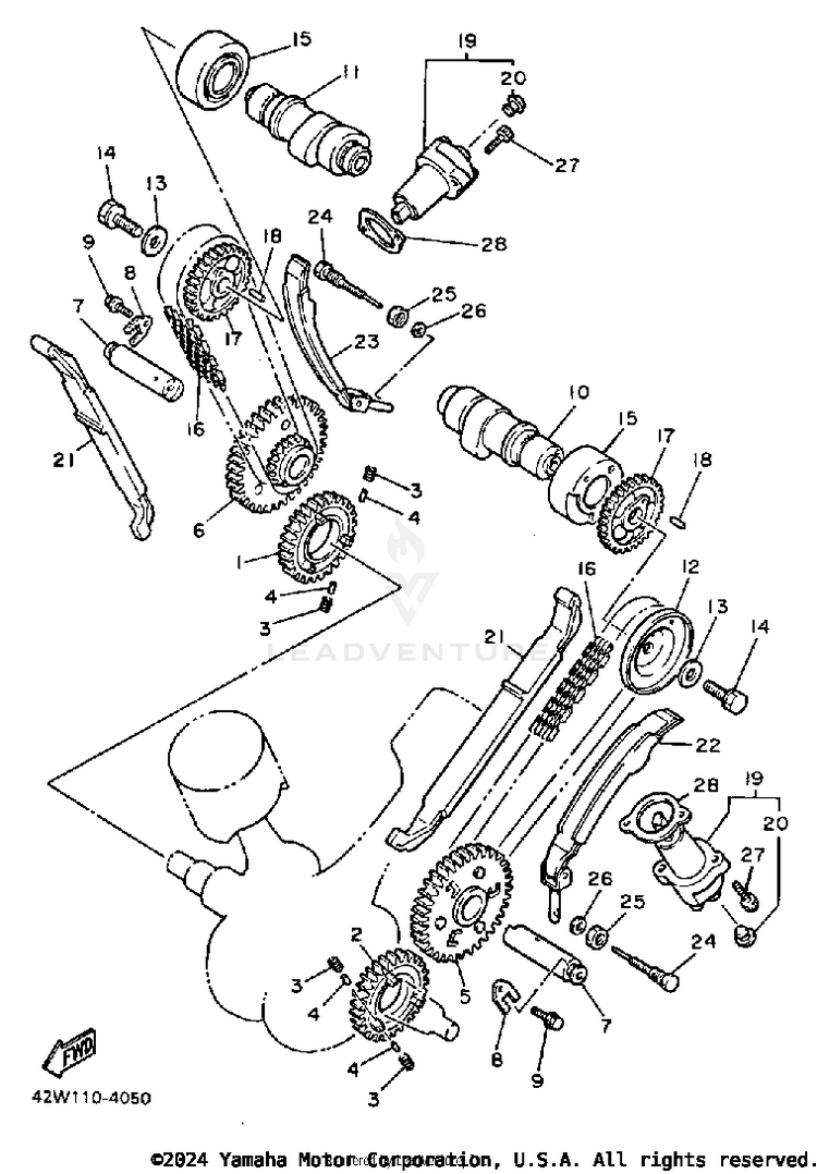 Camshaft Chain Schematic