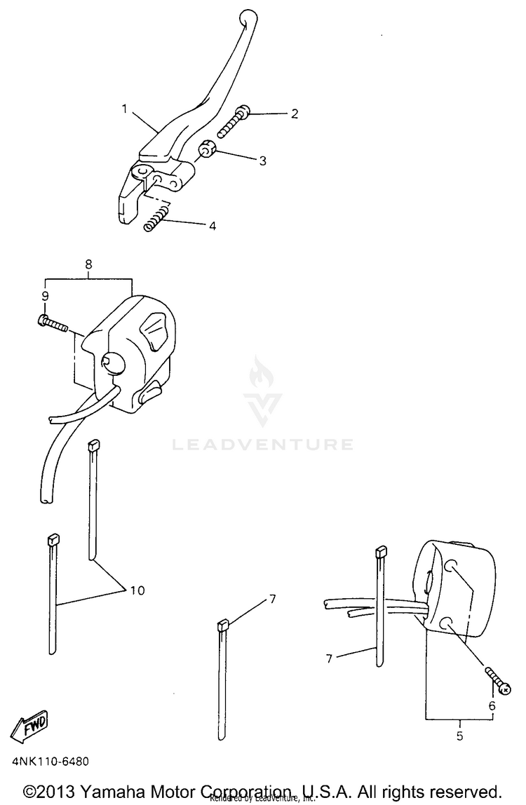 Handle Switch Lever Schematic