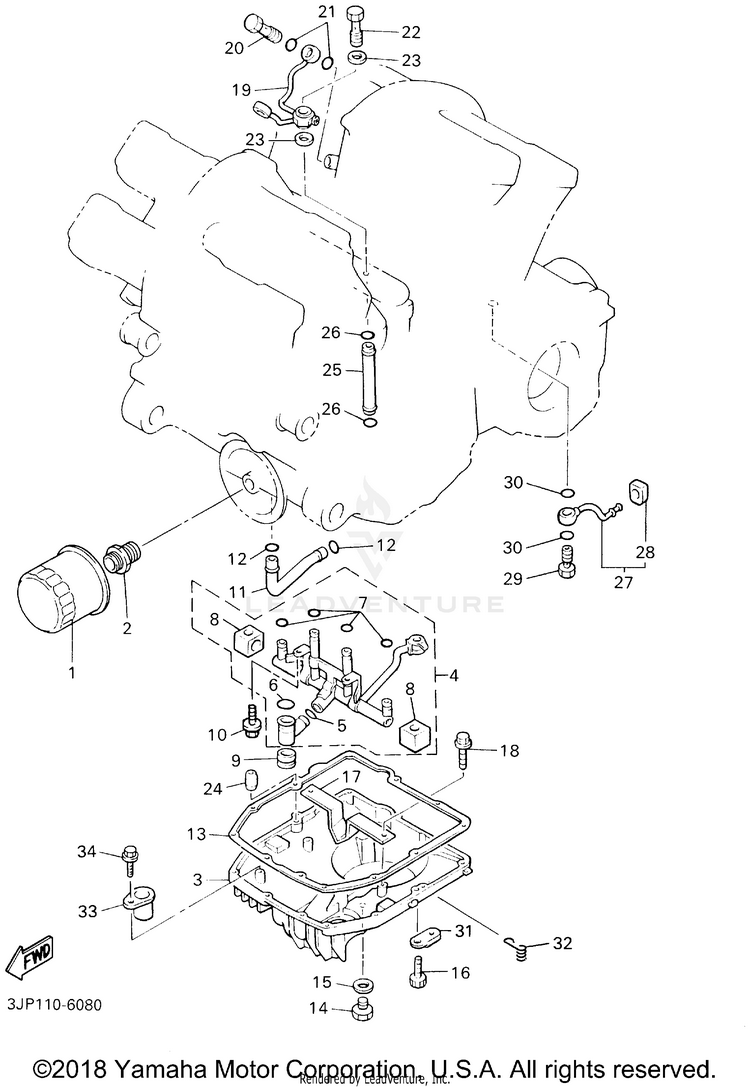 Oil Cleaner V-MAX - VMX1200MC - 2000 Schematic
