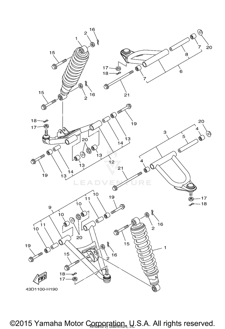 Front Suspension Wheel Schematic