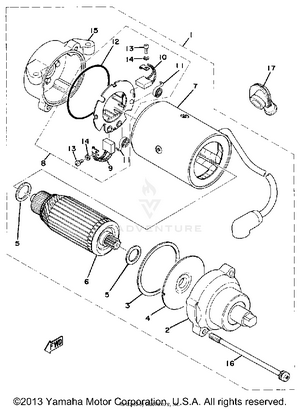 Starting Motor Schematic