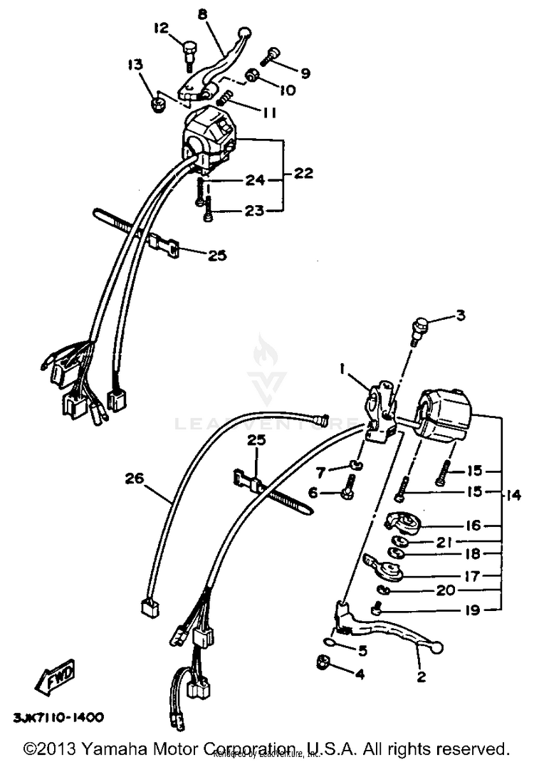 Handle Switch Lever Schematic
