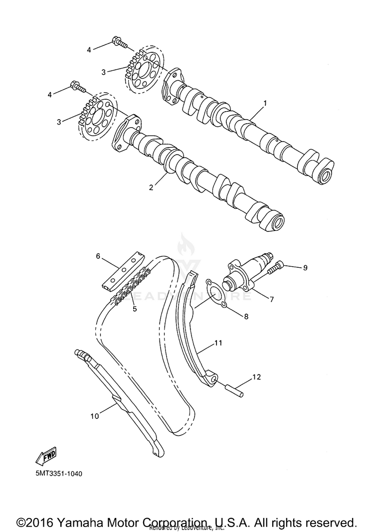 Camshaft Chain Schematic