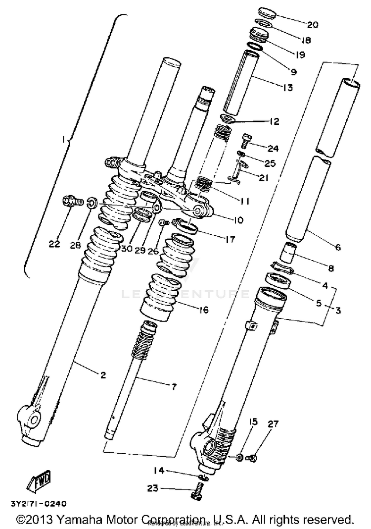 Front Fork Schematic