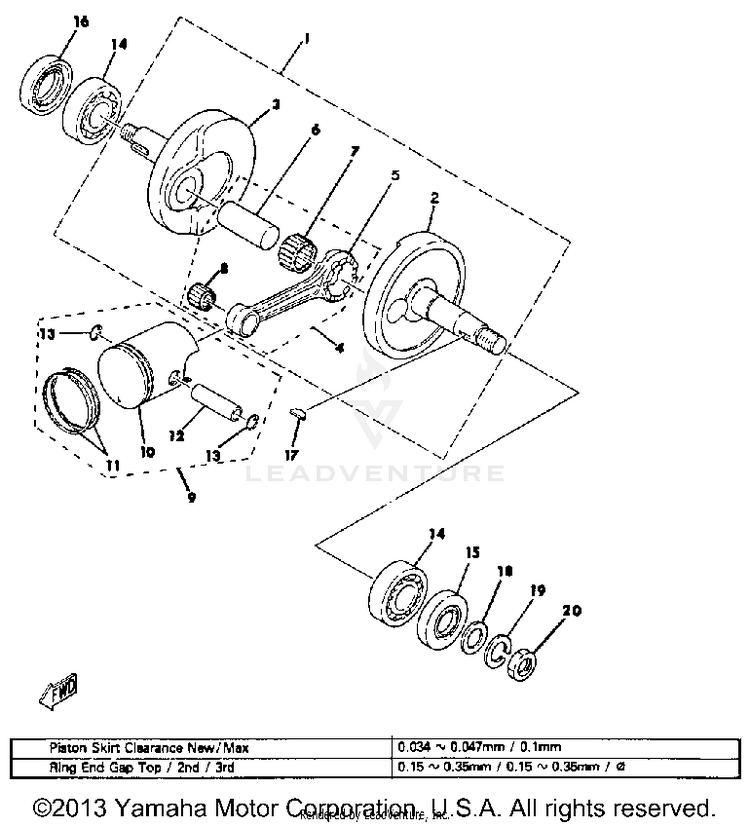 Crankshaft-Piston Schematic