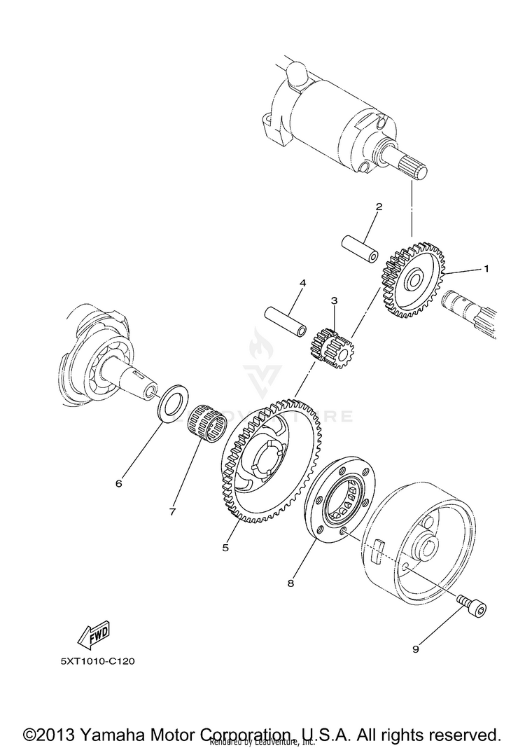 Starter Clutch Schematic