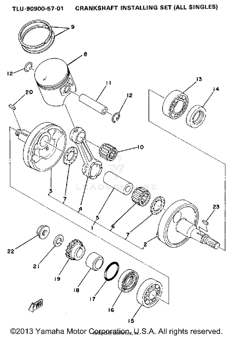 Crank-Piston Schematic